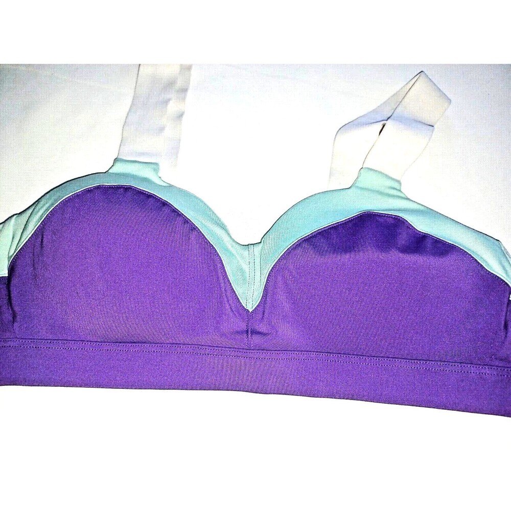 BROOKS Moving Comfort Hiot shot Wireless Sports Bra M women's aqua purple